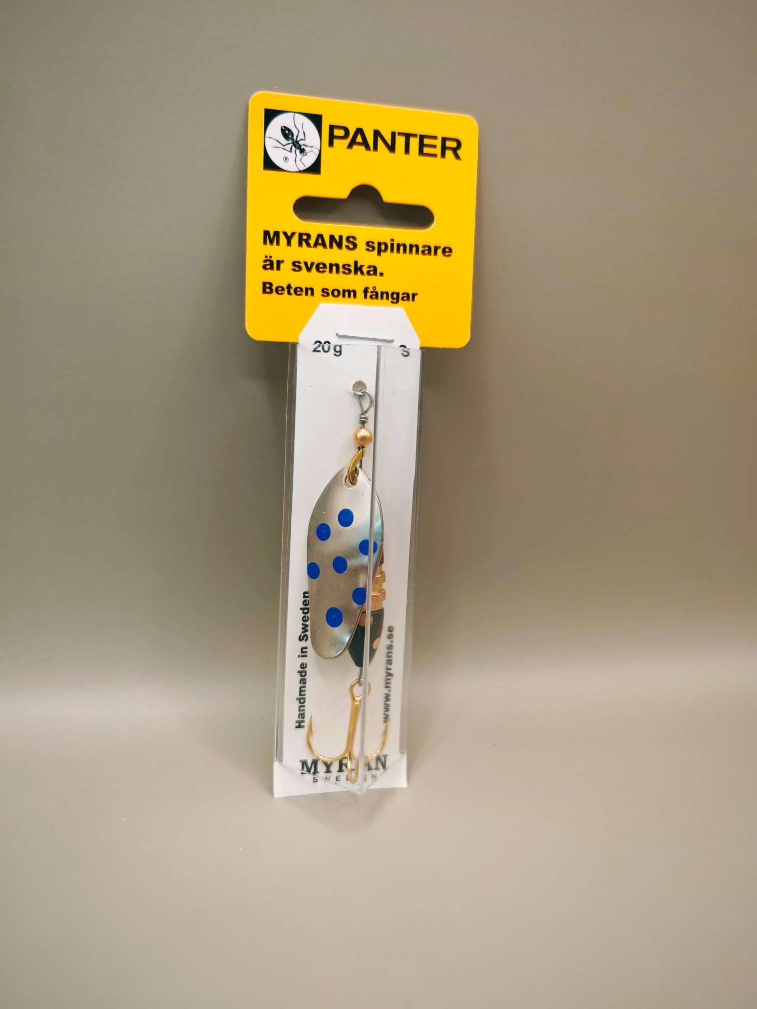 Myran Panter Prickig 20g Spinner Silber