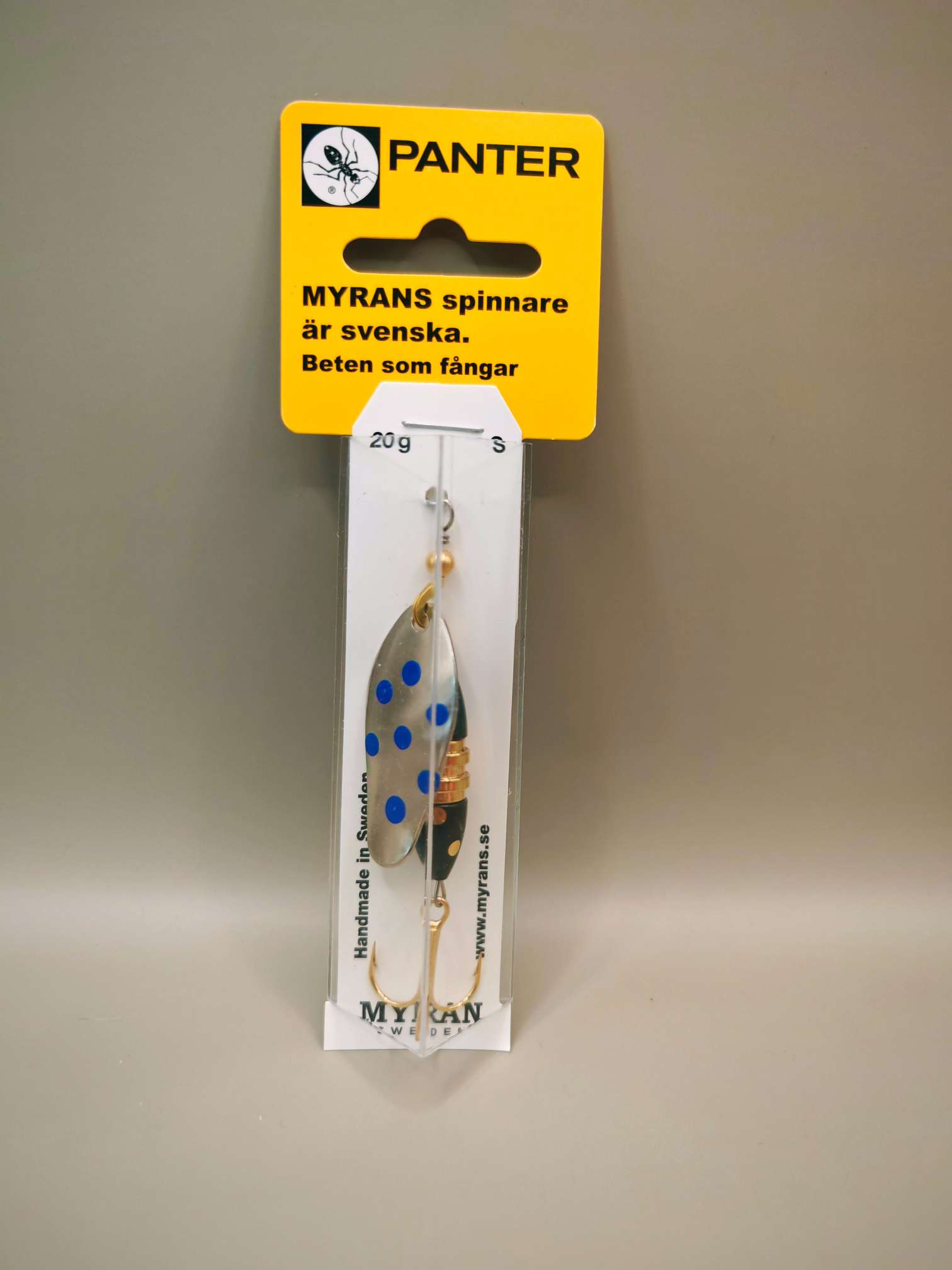 Myran Panter Prickig 20g Spinner Silber