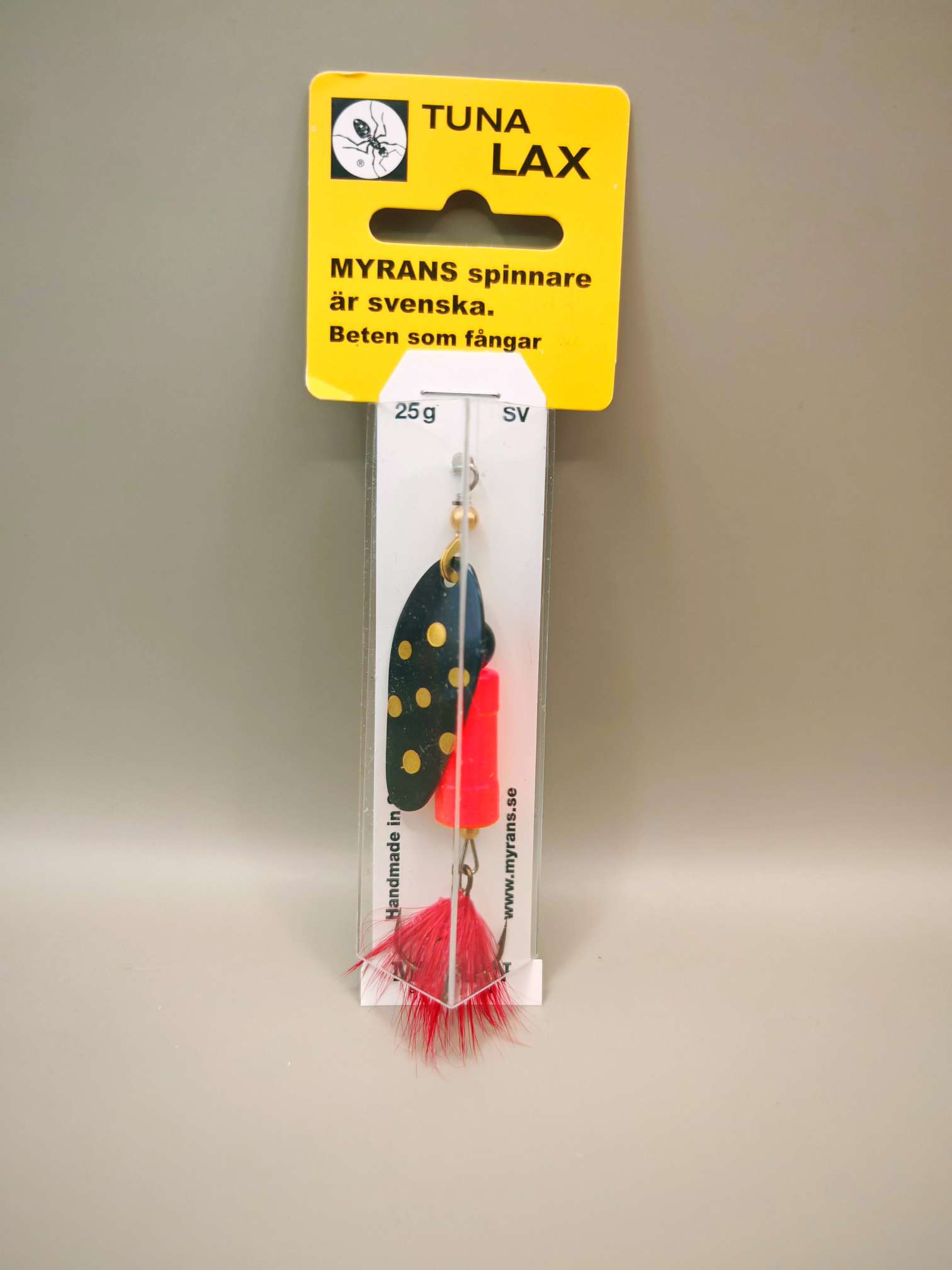 Myran Tuna Lax 25g Spinner Black